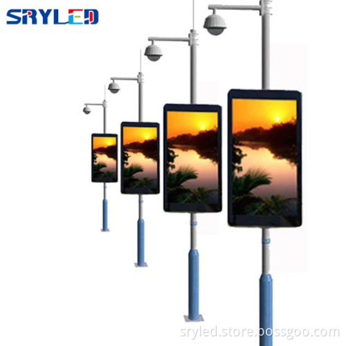 P6 Waterproof Outdoor Pole LED Display for Street Advertising